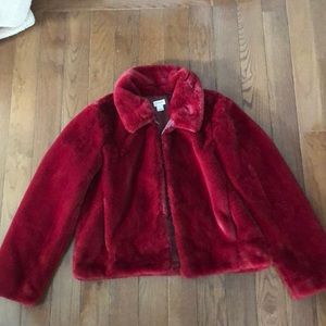J Crew Faux-Fur Cropped Jacket
